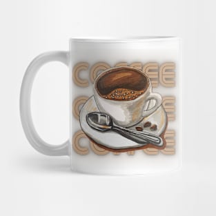 Coffee Spoon Cafe Vintage Since Retro Mug